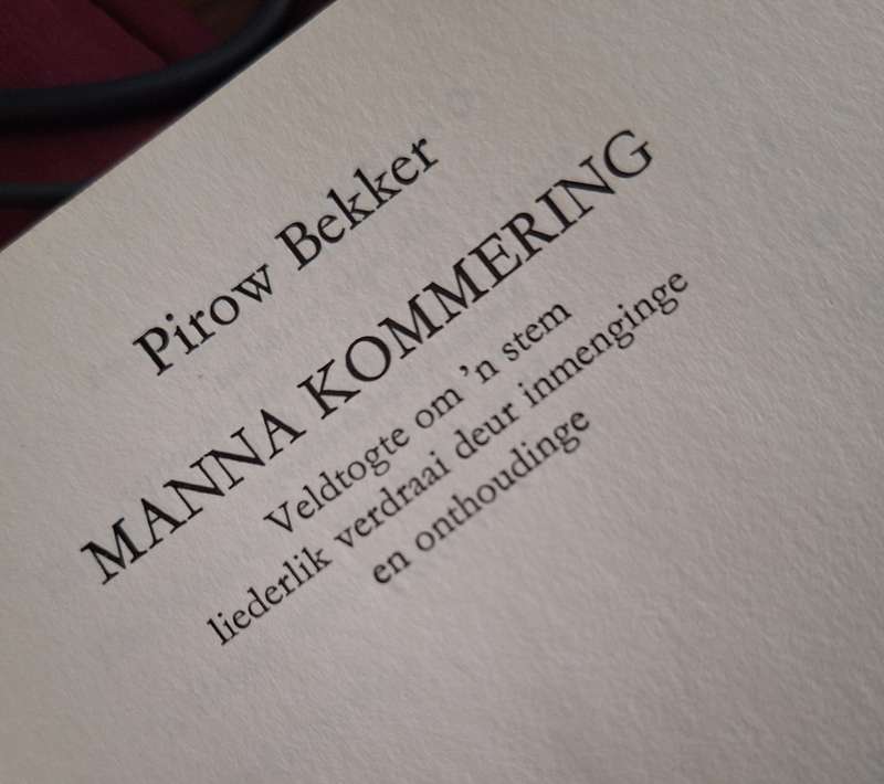 Mamma Kommering - Pirow Bekker- 1980 1st edition. Afrikaans text