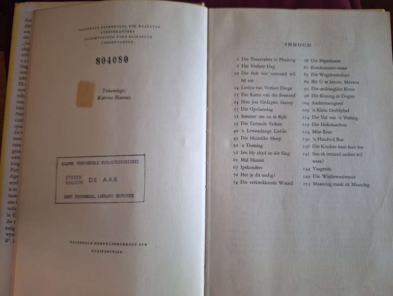 Die Blye Dae- Audrey Blignault- 1961 first edition very scarce. Afrikaans Text, Short Stories.