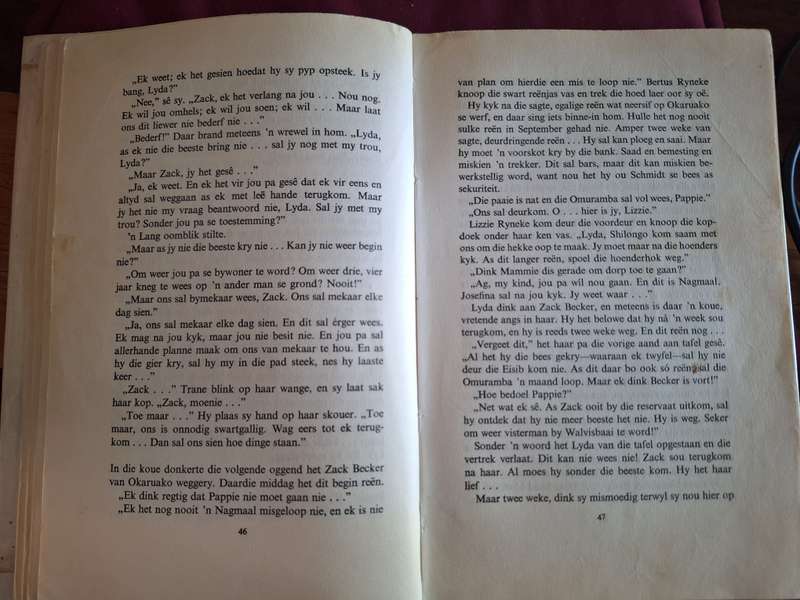 Die Wit Hings van die Namib- deur Doc Immelman-1966 rare edition- Afrikaans text