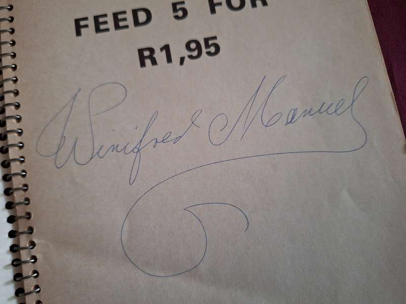 Winifred's Economical Recipes signed by author. no date. English Text. South African Cooking. Rare