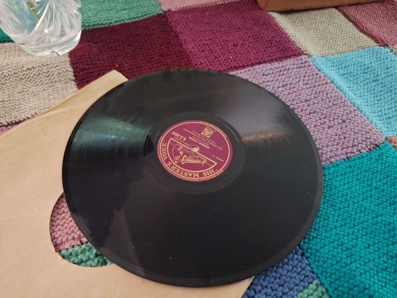 Gramophone His Master Voice - St Louis Blues March/Cherokee Canyon-Tex Beneke Orchestra-78 speed