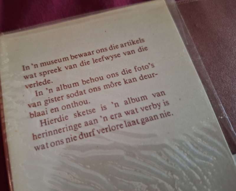 Op die ou Plaaspad-Rachie Viljoen-1982 edition scarce. Sketches of the past. Afrikaans Text