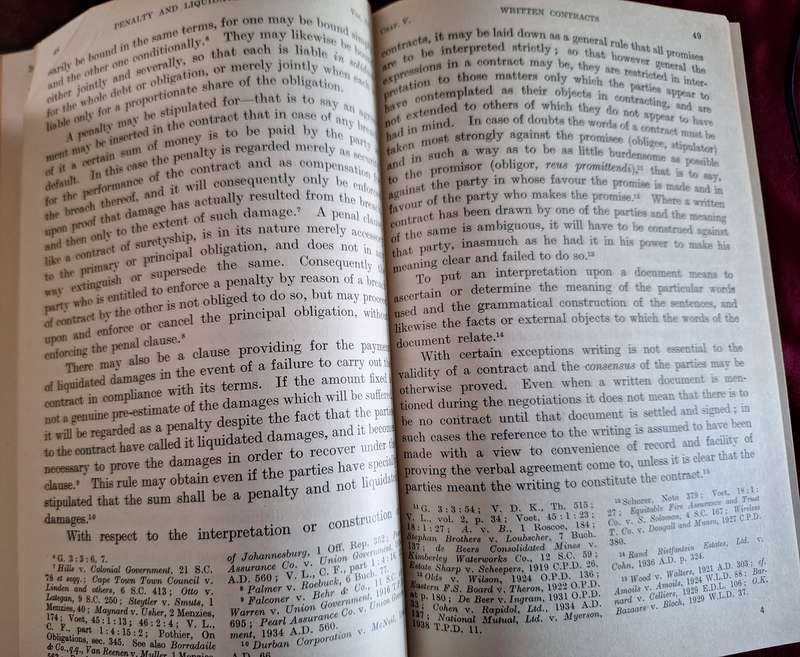 Maasdorp's institutes of South African Law Volume 3-1948/ Rare