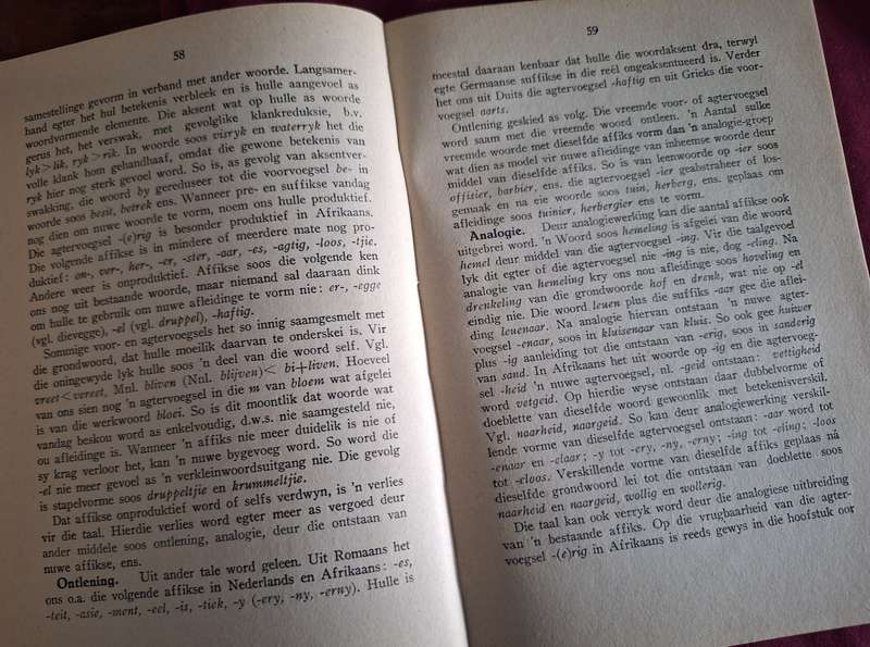 H vd M Scholtz Dr.-Taal en Taalverskynsels-1948 2nd impression. Afrikaanse Text.