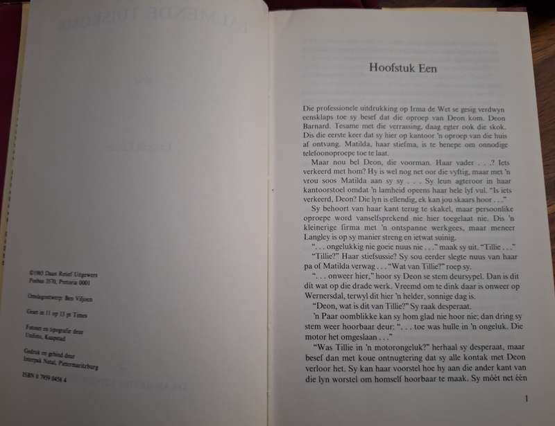 ENGELA LINDE-Talmende Tuiskoms-1985 first editions- Afrikaanse Text