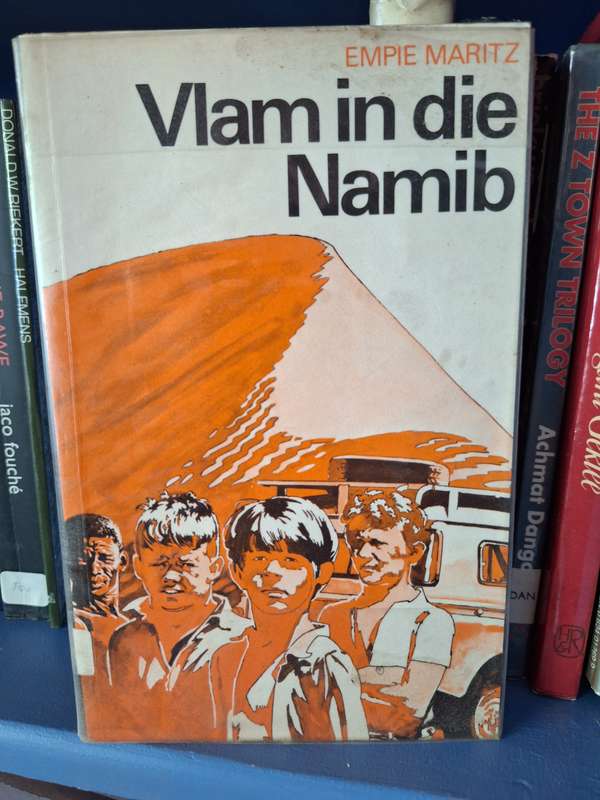 EMPIE MARITZ-Vlam in die Namib- First edition softcover print 1990/Afrikaans Text. Scarce Title.