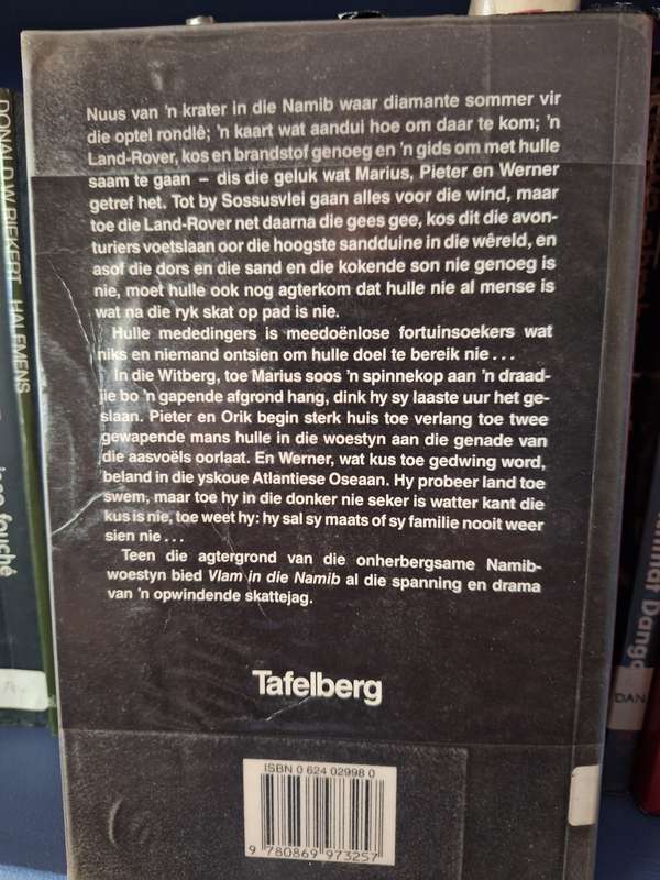 EMPIE MARITZ-Vlam in die Namib- First edition softcover print 1990/Afrikaans Text. Scarce Title.