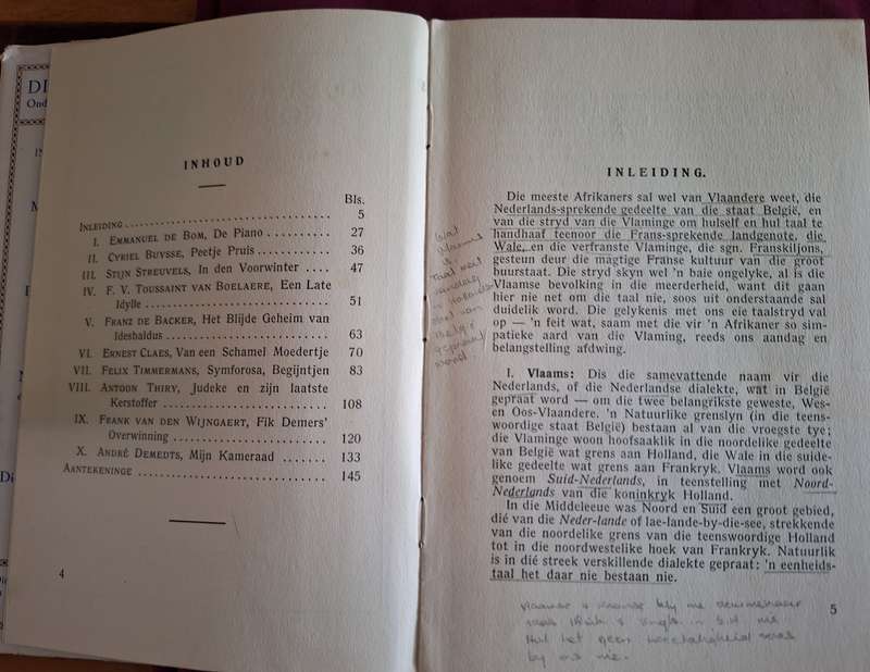 FEJ MALHERBE DR-Moderne Vlaamse Kortverhale-1935 First Edition/Afrikaans-Vlaams