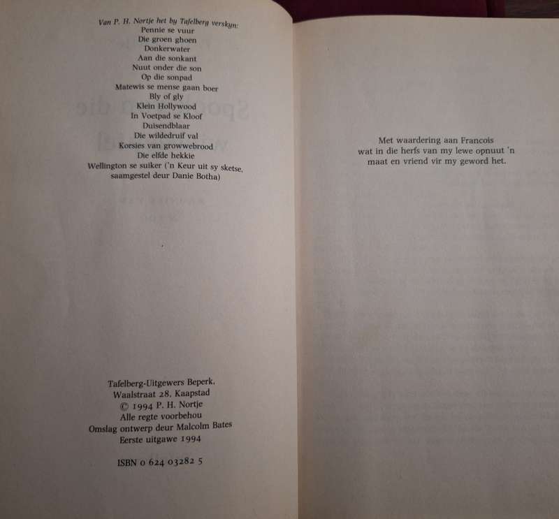 PH NORTJE-Spook and die Wiel-Sleutel-rare first edition 1984-Afrkaans Text. Travel