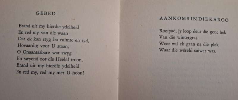 ID DU PLESSIS - Lig en Skaduwee- 1952- first edition-Afrikaans Text. poetry