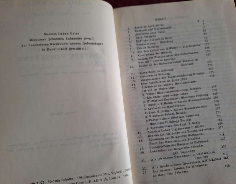 SIGNED-AUS DEM LEBEN UNSERER VORELTERN von Hedwig Schutte. 1973. German