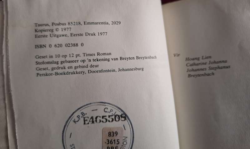 BLOMSKRYF-Uit die gedigte van Breyten Breytenbach eb jan Blom.1977 first edition. Afrikaans Poetry