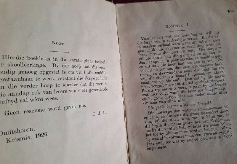 CJ LANGENHOVEN-Die goeie burger-1928 first edition rare-self-lees-serie / Afrikaans