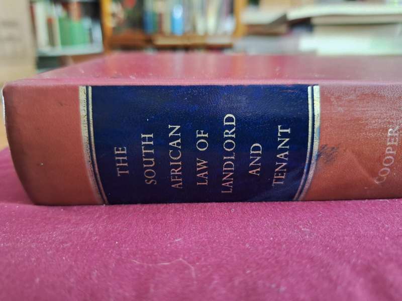 THE SOUTH AFRICAN LAW OF LANDLORD AND TENANTS-COOPER-1973-English text