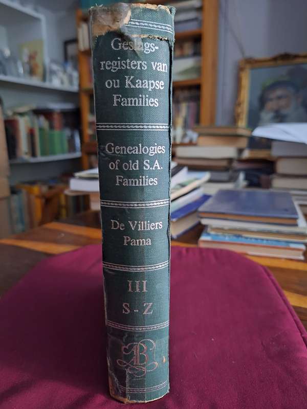 Geslagsregisters van ou Kaapse families/Genealogies of old SA Families Vol 3 S-Z/1966
