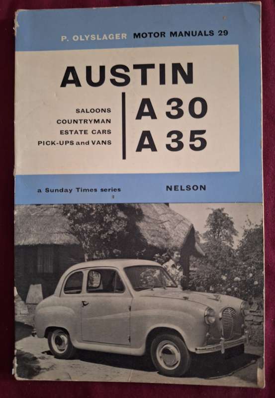 AUSTIN A30 & A35. P Olyslager Motor manuals 29 Nelson