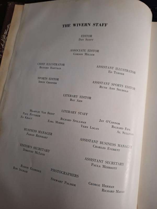 The WIVERN' 58 - The Palmer School of Chiropractic. Davenport, IOWA Medicine