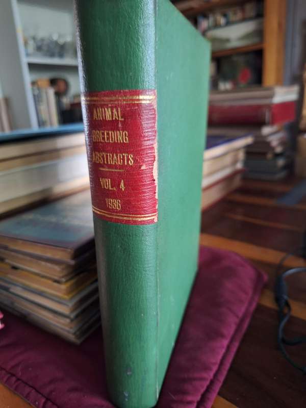 ANIMAL BREEDING ABSTRACTS 1936 - I.A.B / OLIVER AND BOYD EDINBURGH
