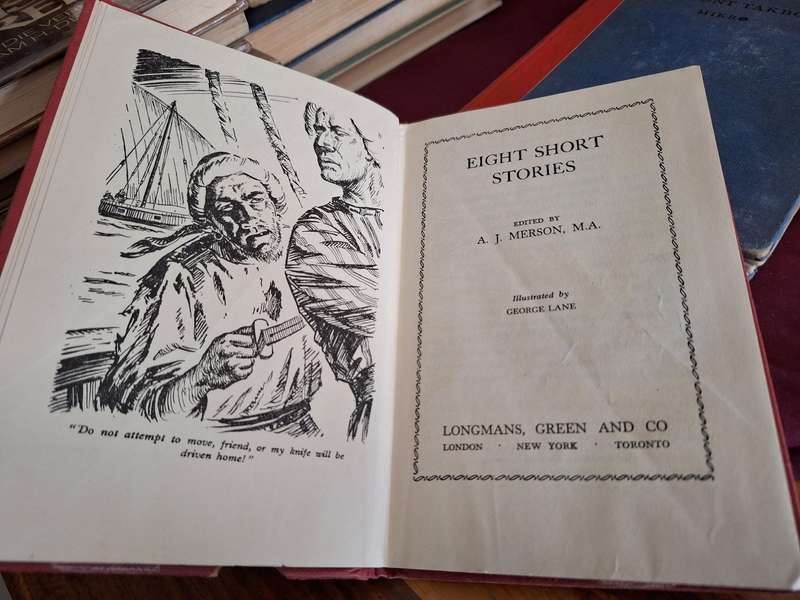 EIGHT SHORT STORIES edited by AJ MERSON - 1956 - rare
