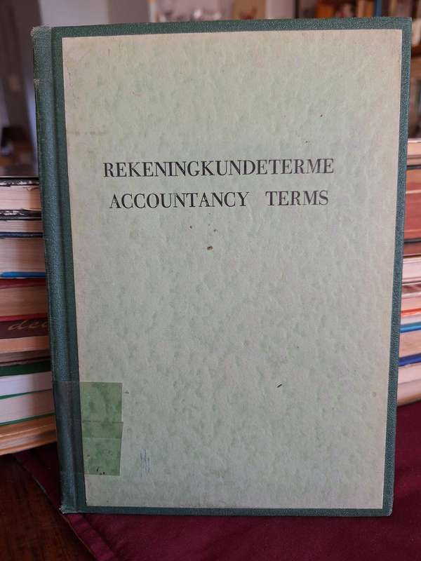 REKENINGKUNDETERME/ACCOUNTANCY TERMS - 1973- FIRST EDITION- Rare