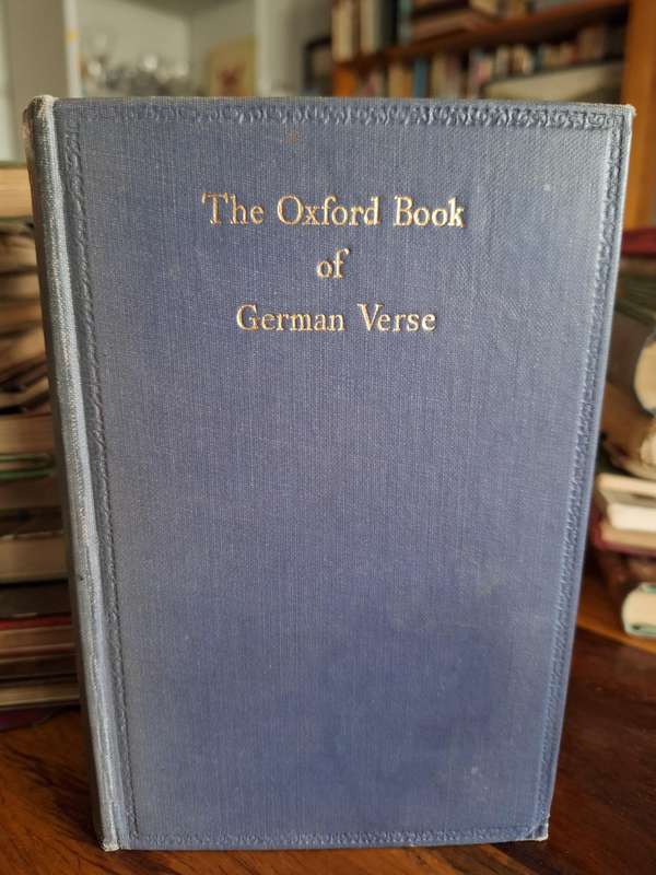 The Oxford Book of German Verse - HG Fiedler -1957 German