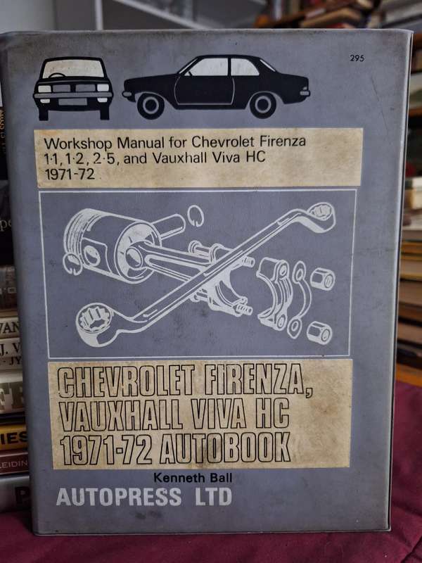 Workshop Manual for Chevrolet Firenza