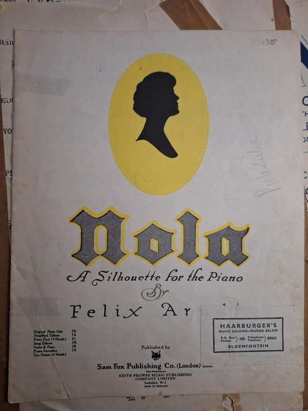 SHEET MUSIC - Nola a silhouette for the piano - Felix Arndt. pp6