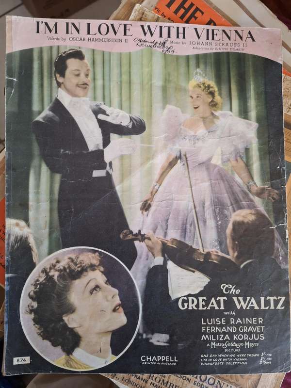 SHEET MUSIC - I'm in love with Vienna - Johann Staruss 2 pp4