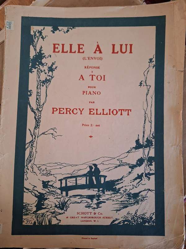 SHEET MUSIC - Elle a lui (L'ENVOI) reponse A TOI pour PIANO par PERCY ELLIOTT. pp8
