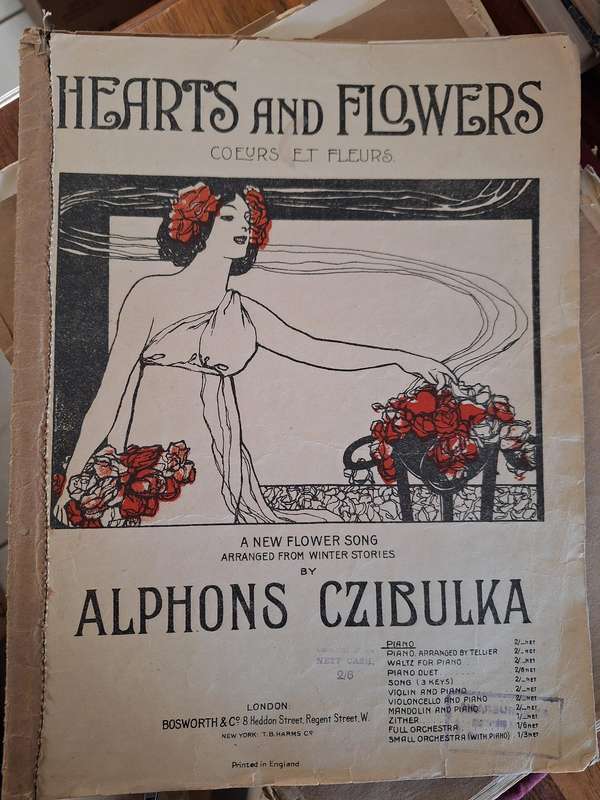 SHEET MUSIC - Hearts and Flowers -coeurs et fleurs/Confession by FG Byford/pp8