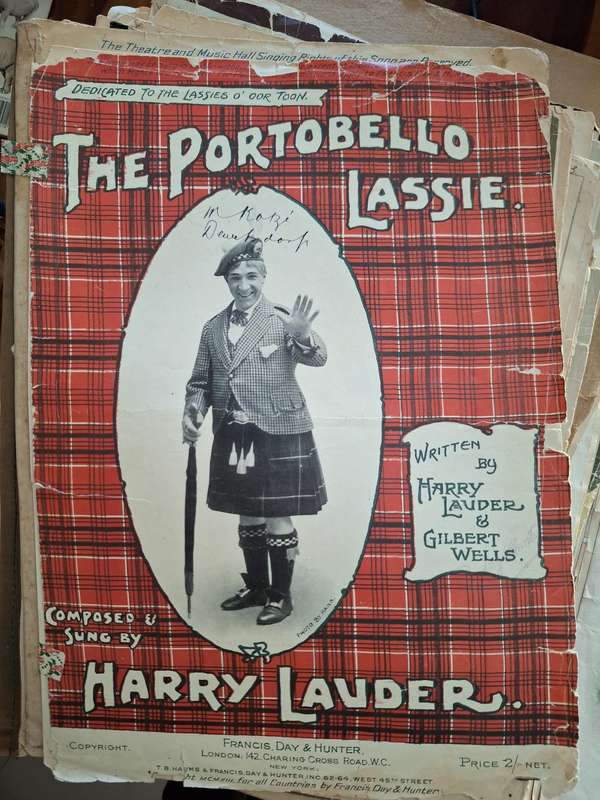 SHEET MUSIC - The Portobello Lassie composed by Harry Lauder. pp4