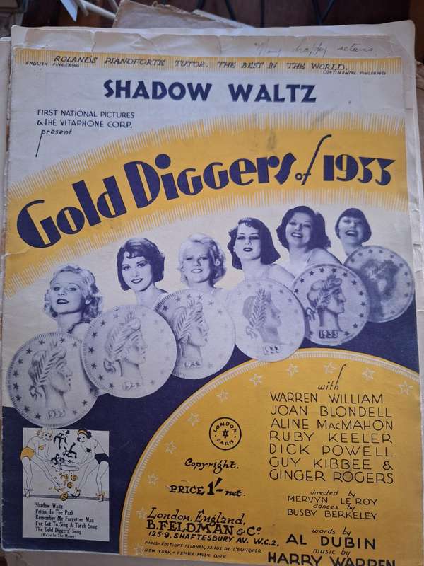 SHEET MUSIC - Shadow Waltz Gold Diggers of 1933 Harry Warren - pp6