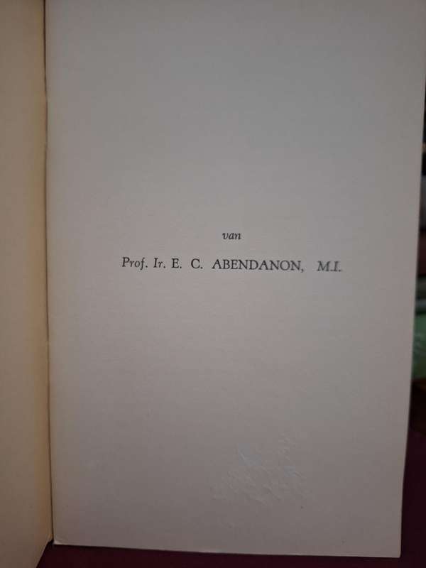 n Afrskeidsgroet aan SUID-AFRIKA/a Farewell to South Africa-Prof. Ir. EC Abendanon /Rare/ 1938