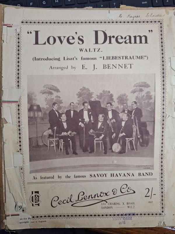 SHEET MUSIC - Love's Dream Waltz arranged by EJ Bennett. pp4