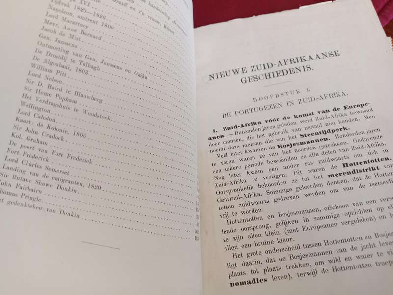 Maskew Millers NIEUWE GSCHIEDENIS VAN ZUID-AFRIKA EERSTE DEEL (tot 1820) VERY RARE Dutch