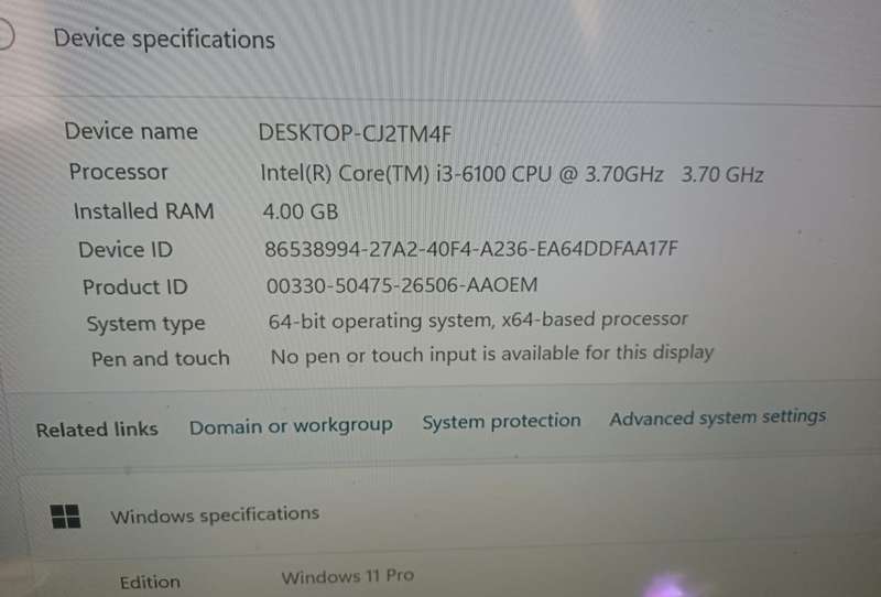 Lenovo i3-6th gen Gaming pc with GT710 graphics card