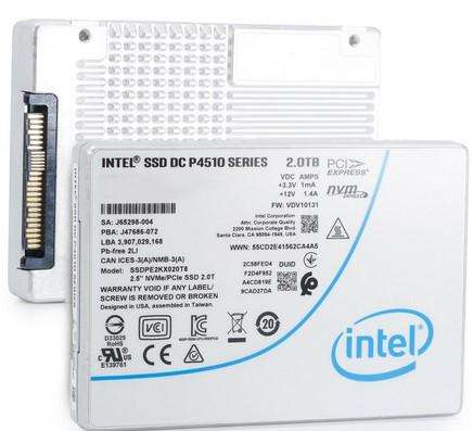 Intel SSD DC P4510 Series 2TB NVMe  SSDPE2KX020T8  (2.5')