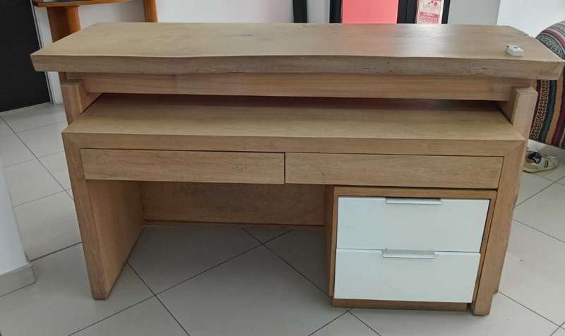 Quality built real wood reception desk