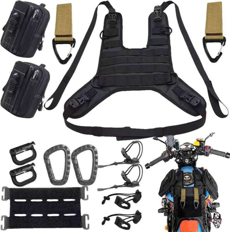 Motorcycle Oil Tank Vest - Motorcycle Tank Cover Saddle Pack Tank Bag, Motorcycle Oil Tank Cover