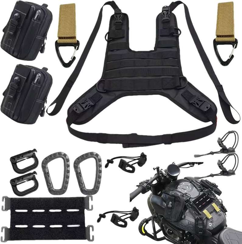 Motorcycle Oil Tank Vest - Motorcycle Tank Cover Saddle Pack Tank Bag, Motorcycle Oil Tank Cover