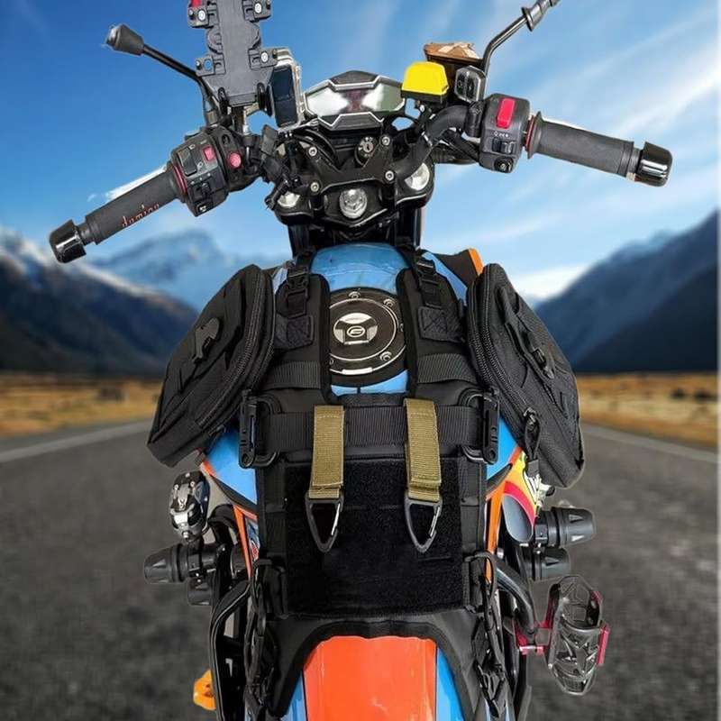 Motorcycle Oil Tank Vest - Motorcycle Tank Cover Saddle Pack Tank Bag, Motorcycle Oil Tank Cover