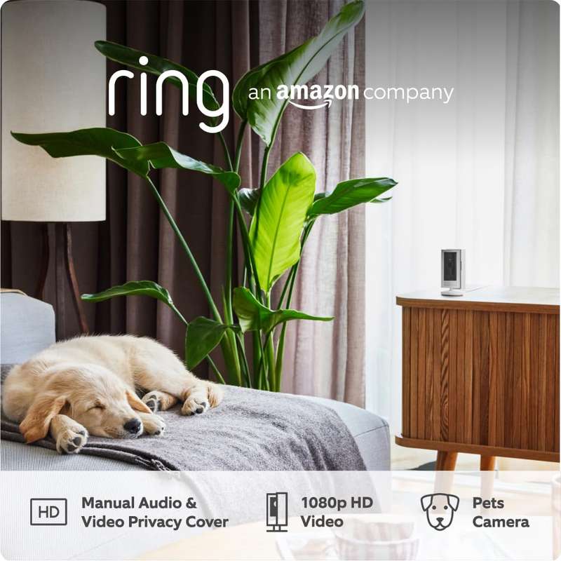 RING INDOOR CAMERA 2nd Gen - Wifi CCTV Camera - Watch Live / Listen + Talk / Record Videos + Alarm