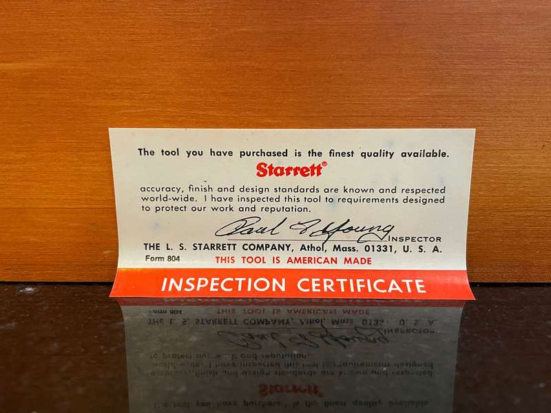 EXTREMELY RARE VINTAGE STARRETT No. 199 ENGINEERS MASTER LEVEL WITH ORIGINAL DOVETAIL WOODEN BOX