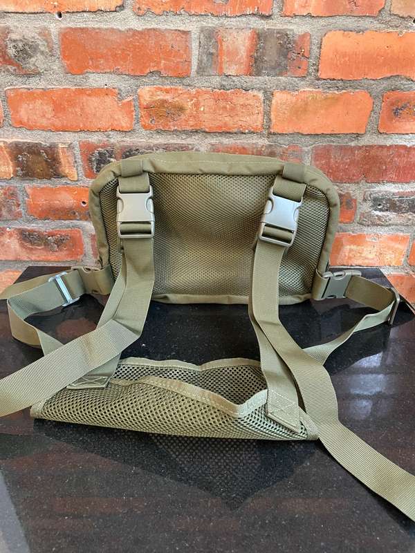 Large Outdoor Multifunctional Men's Tactical Chest Bag - Olive Green - Motorcycle / Hiking