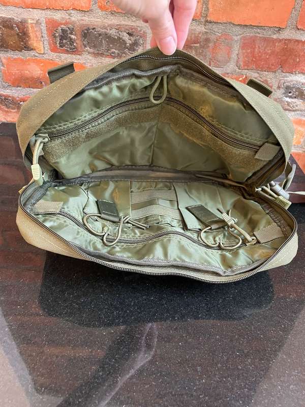 Large Outdoor Multifunctional Men's Tactical Chest Bag - Olive Green - Motorcycle / Hiking