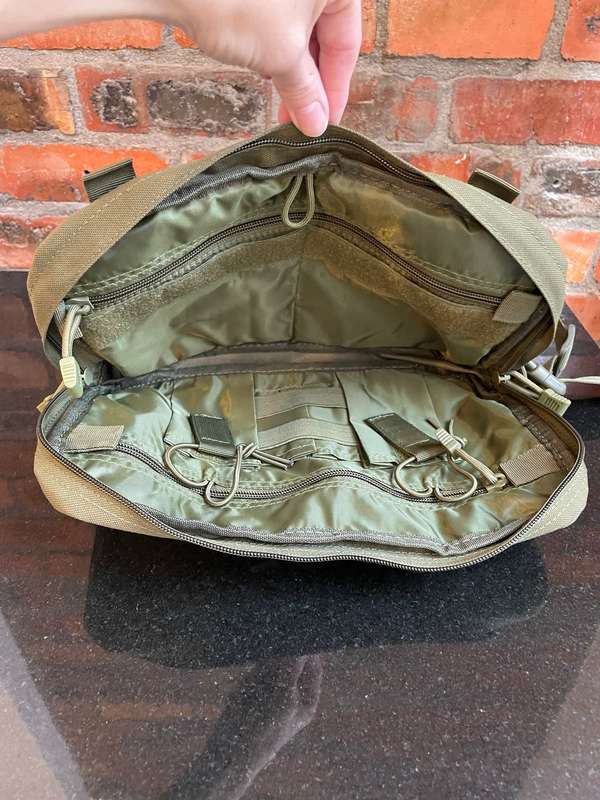 Large Outdoor Multifunctional Men's Tactical Chest Bag - Olive Green - Motorcycle / Hiking