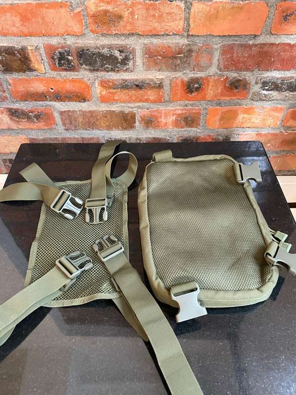 Large Outdoor Multifunctional Men's Tactical Chest Bag - Olive Green - Motorcycle / Hiking
