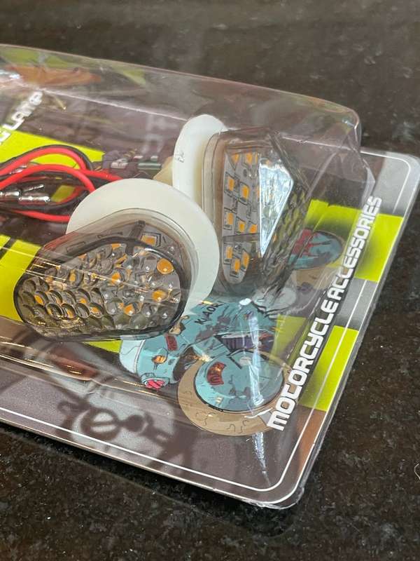 Motorcycle Flush Mount Smoked LED Micro Indicators
