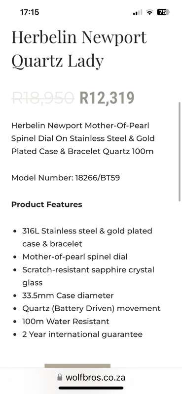 Michel Herbelin Ladies Watch