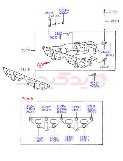 HYUNDAI ACCENT INTAKE MANIFOLD JOINT NIPPLE 2832222300